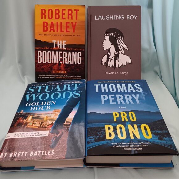 Set of 4 Thrillers: The Boomerang/Laughing Boy/Golden Hour/Pro Bono - Picture 1 of 2